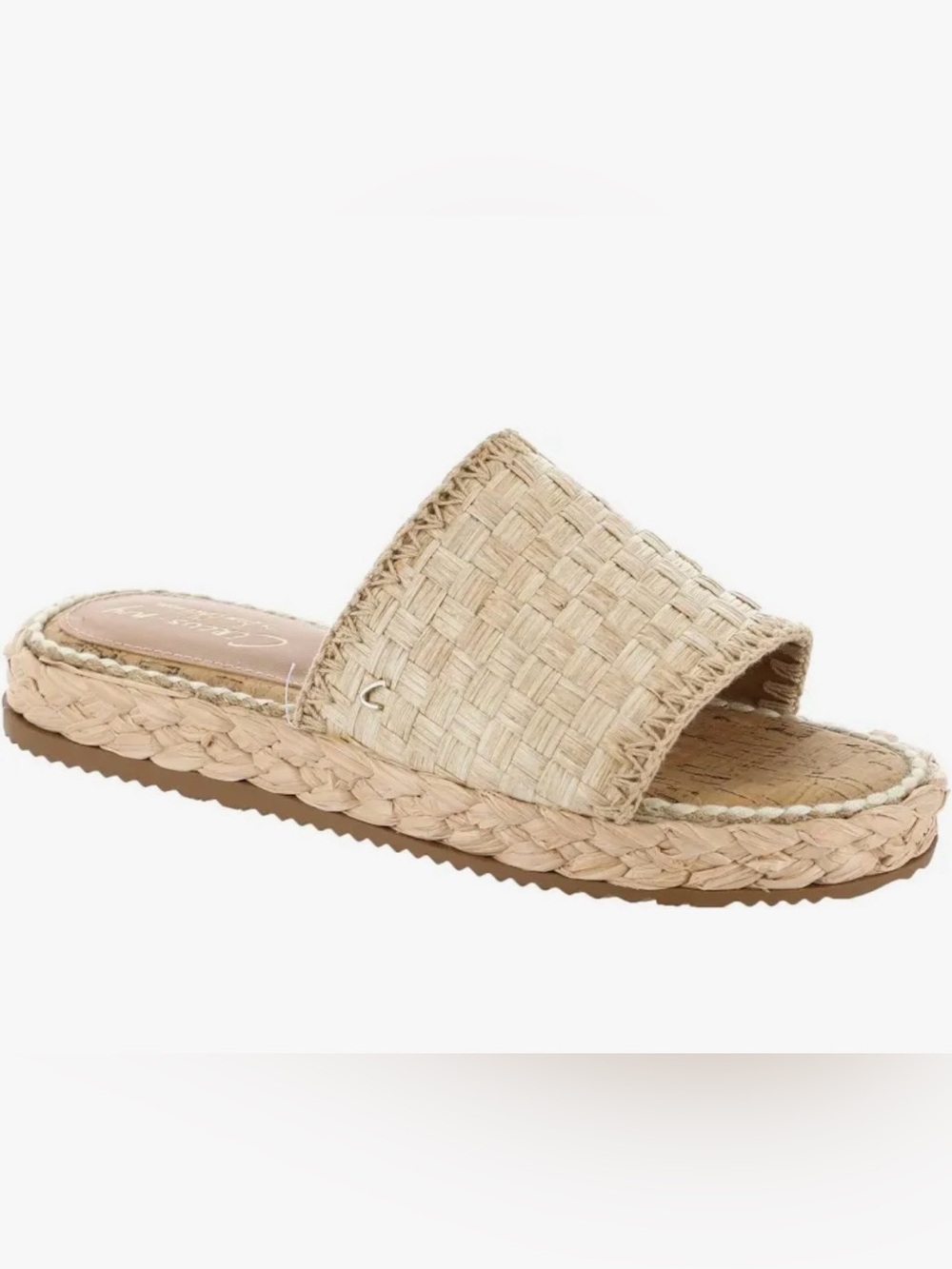 Circus NY by Sam Edelman Wallis Raffia Braided Platform Slide Sandals